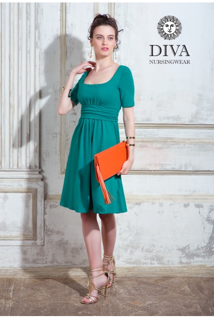 Платье для кормящих и беременных Diva Nursingwear Stella, Smeraldo