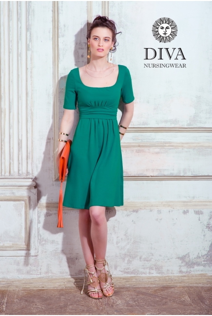 Платье для кормящих и беременных Diva Nursingwear Stella, Smeraldo