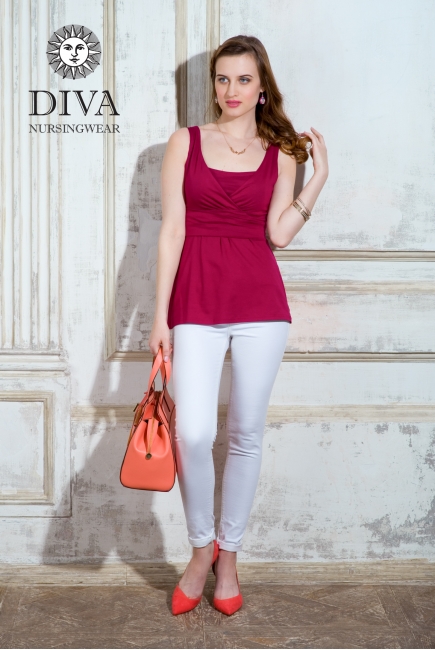Топ для кормящих и беременных Diva Nursingwear Alba, цвет Berry