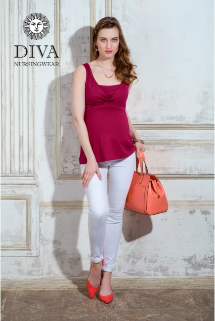 Топ для кормящих и беременных Diva Nursingwear Alba, цвет Berry