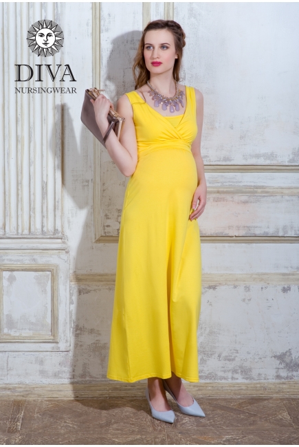 Сарафан для кормящих и беременных Diva Nursingwear Alba Maxi, Limone