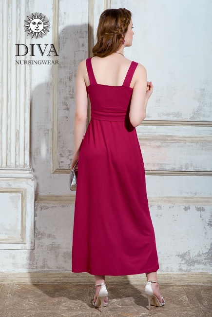 Сарафан для кормящих и беременных Diva Nursingwear Alba Maxi, Berry