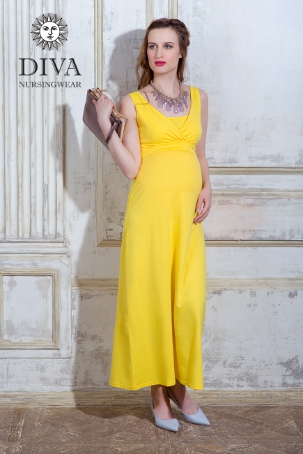 Сарафан для кормящих и беременных Diva Nursingwear Alba Maxi, Limone
