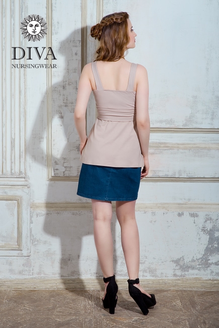 Топ для кормящих и беременных Diva Nursingwear Alba, цвет Grano