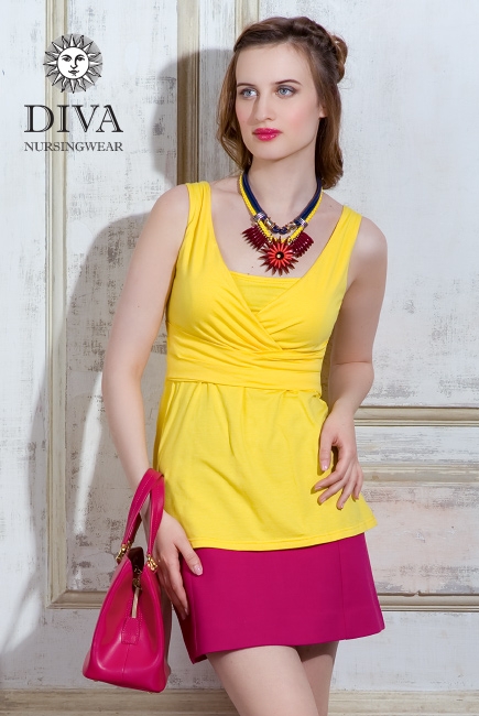 Топ для кормящих и беременных Diva Nursingwear Alba, цвет Limone