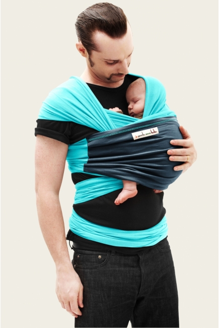 Слинг-шарф JPMBB трикотажный, цвет "бирюза-морская волна"