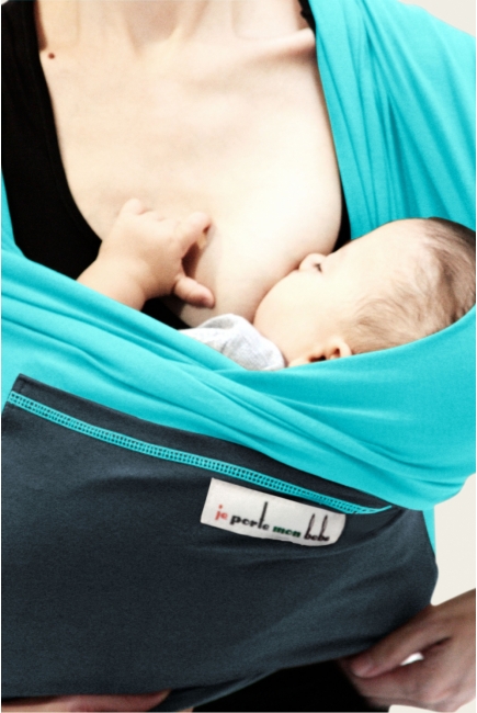 Слинг-шарф JPMBB трикотажный, цвет "бирюза-морская волна"