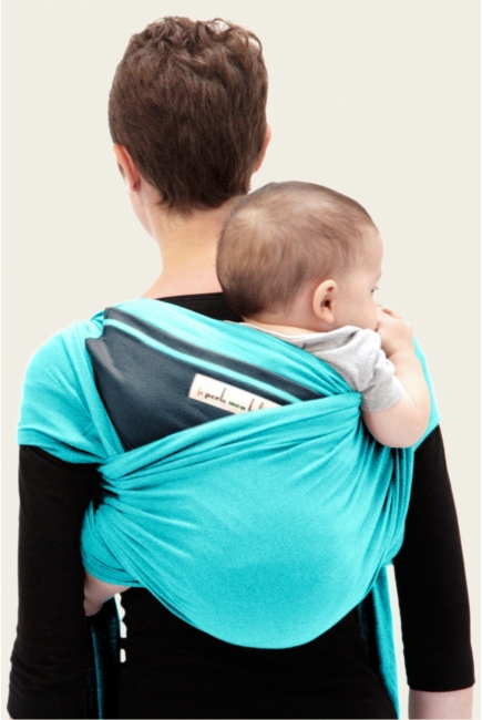 Слинг-шарф JPMBB трикотажный, цвет "бирюза-морская волна"