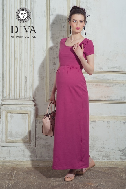 Платье для кормящих и беременных Diva Nursingwear Dalia, цвет GranoПлатье для кормящих и беременных Diva Nursingwear Dalia, цвет Sorbetto