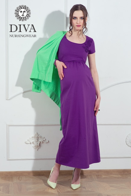 Платье для кормящих и беременных Diva Nursingwear Lucia, цвет AzzurroПлатье для кормящих и беременных Diva Nursingwear Dalia, цвет Viola