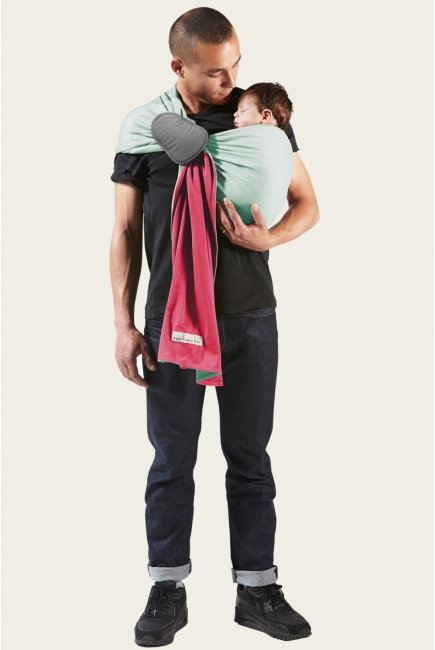 Слинг с кольцами JPMBB трикотажный, цвет "розовый - мятный"