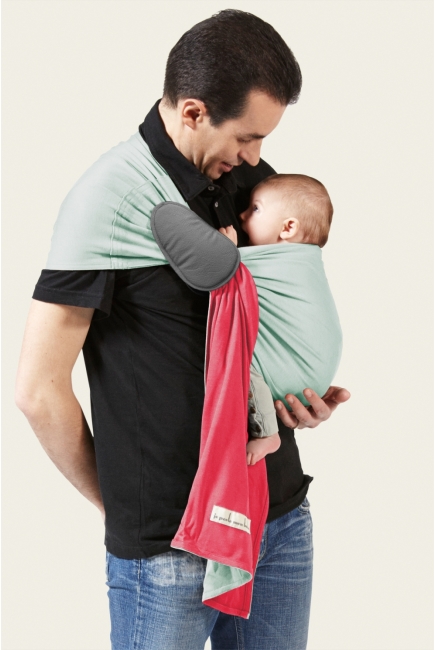 Слинг с кольцами JPMBB трикотажный, цвет "розовый - мятный"