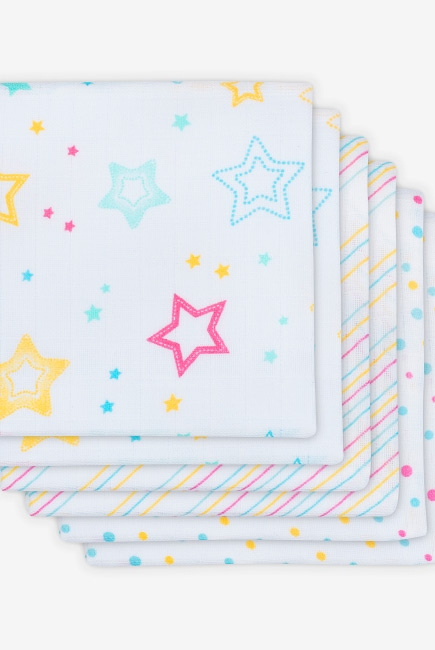 Муслиновые пеленки для новорожденных Jollein средние, Star dust, Звездная пыль