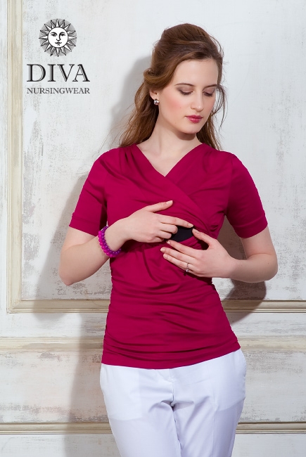 Топ для кормящих и беременных Diva Nursingwear Lucia, цвет Berry