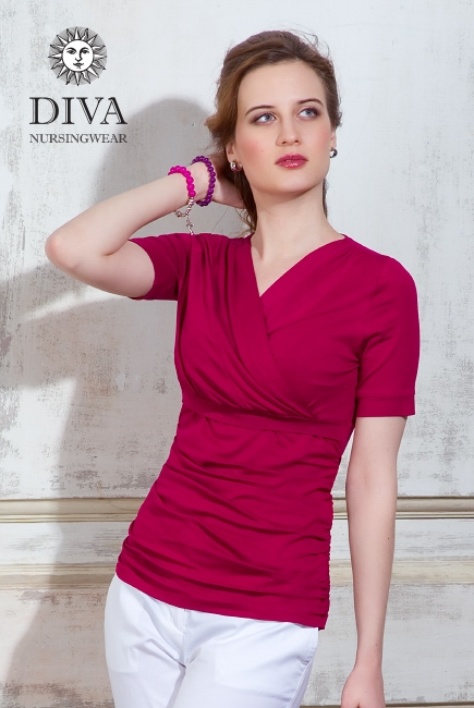 Топ для кормящих и беременных Diva Nursingwear Lucia, цвет Berry