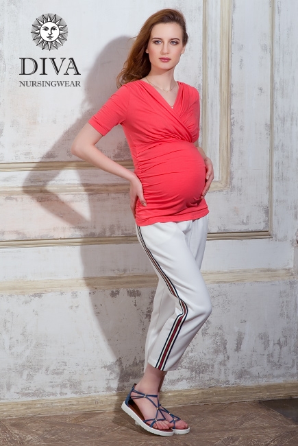 Топ для кормящих и беременных Diva Nursingwear Lucia, цвет Corallo