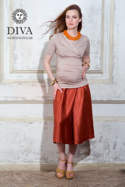 Топ для кормящих и беременных Diva Nursingwear Lucia, цвет Grano