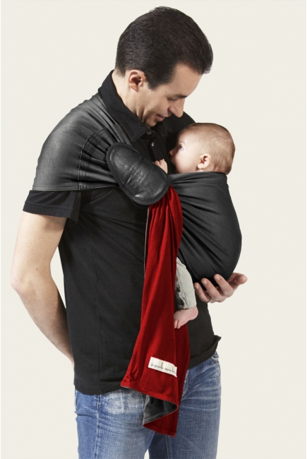 Слинг с кольцами JPMBB трикотажный, цвет "красный - черный"