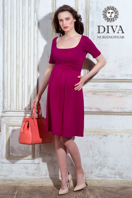 Платье для кормящих и беременных Diva Nursingwear Stella, Berry