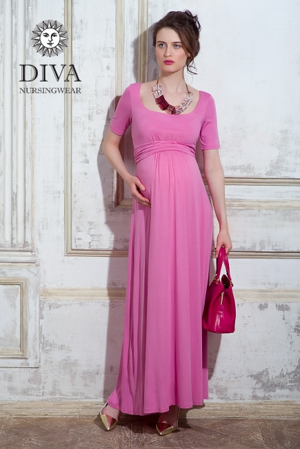 Платье для кормящих и беременных Diva Nursingwear Stella Maxi, Rose