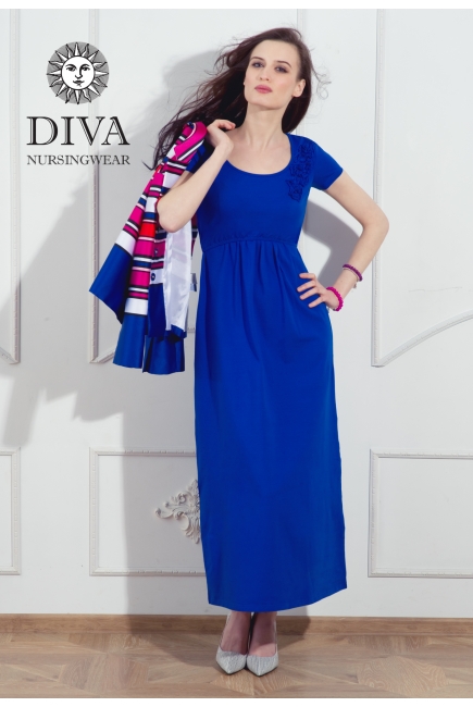 Платье для кормящих и беременных Diva Nursingwear Dalia, цвет Azzurro