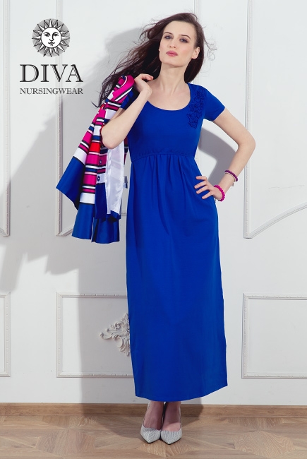 Платье для кормящих и беременных Diva Nursingwear Dalia, цвет Azzurro