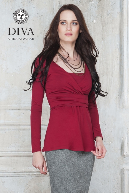 Топ для кормящих и беременных Diva Nursingwear Alba, цвет Berry