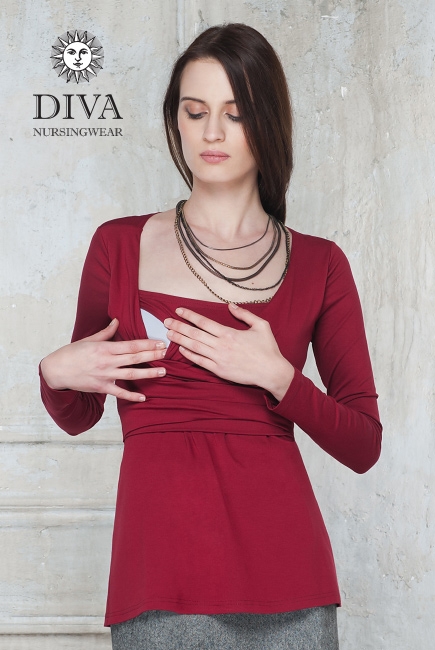 Топ для кормящих и беременных Diva Nursingwear Alba, цвет Berry