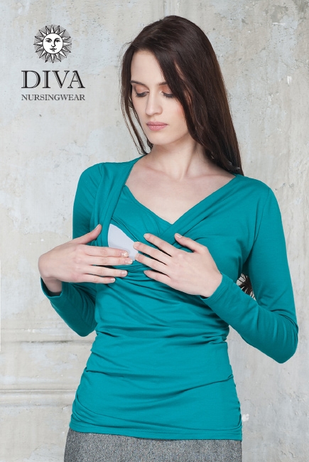 Топ для кормящих и беременных Diva Nursingwear Bella, цвет Smeraldo