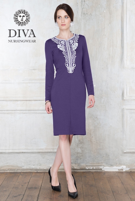 Платье для кормящих Diva Nursingwear Carmela, цвет Mora