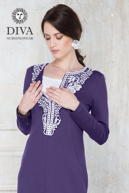 Платье для кормящих Diva Nursingwear Carmela, цвет Mora