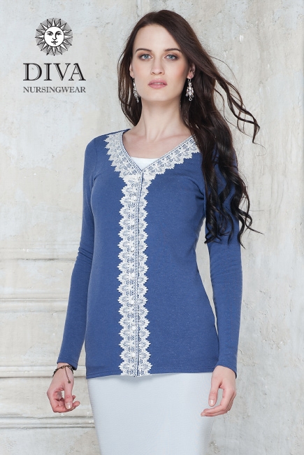 Кардиган для кормящих и беременных Diva Nursingwear Enrica, цвет Infinito