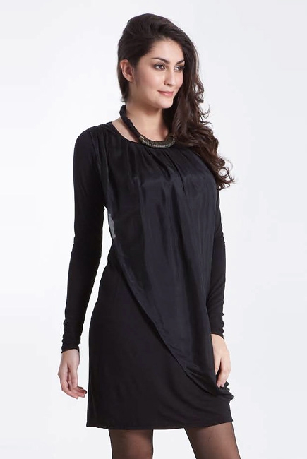 Платье для кормящих Mothers en Vogue Goddess Drape, черный