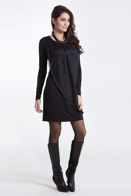 Платье для кормящих Mothers en Vogue Goddess Drape, черный