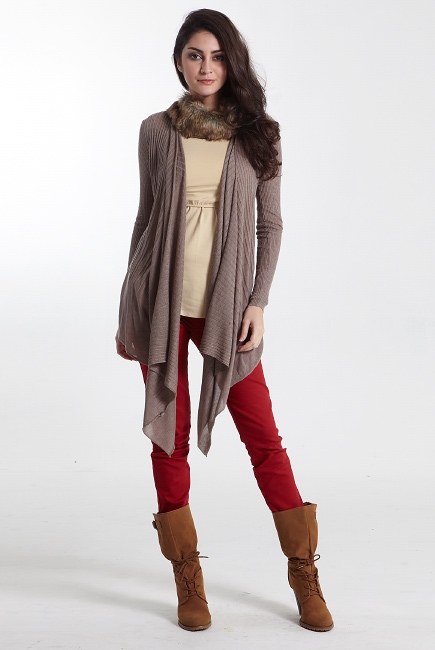 Кардиган для кормления Sangha Knitted, бежевый (Heather Khaki)