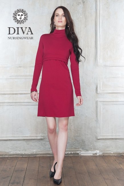 Платье для кормящих Diva Nursingwear Simone, цвет Berry