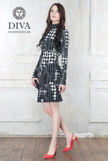 Платье для кормящих Diva Nursingwear Simone, принт Spazio
