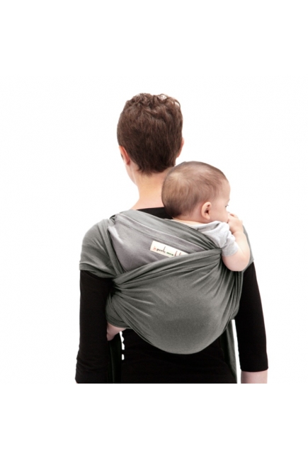 Слинг-шарф JPMBB трикотажный, цвет "серый-светло-серый"