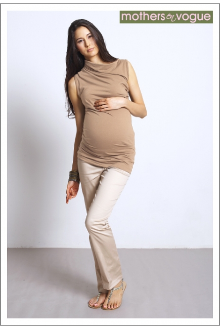 Топ для беременных Mothers en Vogue "Asymmetric Wrapture", цвет натур