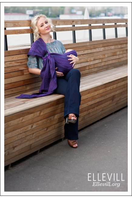 Слинг с кольцами Ellevill Zara Aubergin