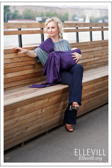 Слинг с кольцами Ellevill Zara Aubergin