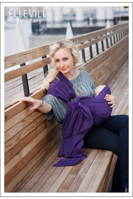 Слинг с кольцами Ellevill Zara Aubergin