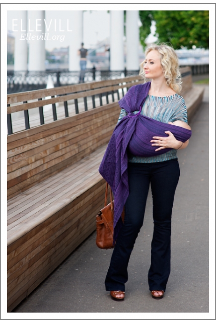 Слинг с кольцами Ellevill Zara Aubergin