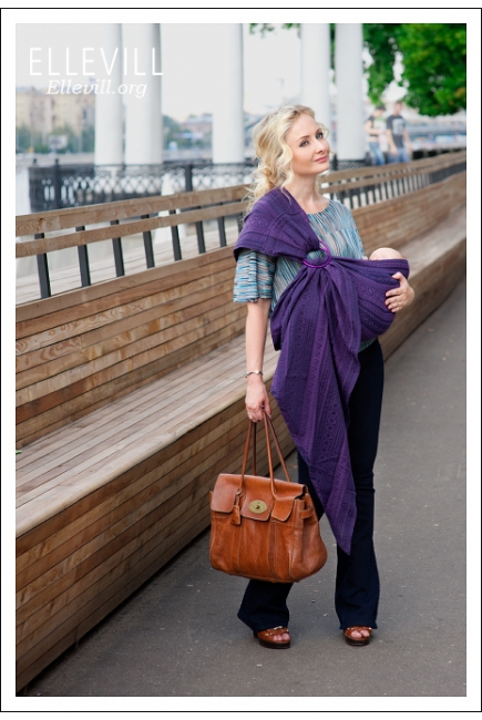 Слинг с кольцами Ellevill Zara Aubergin