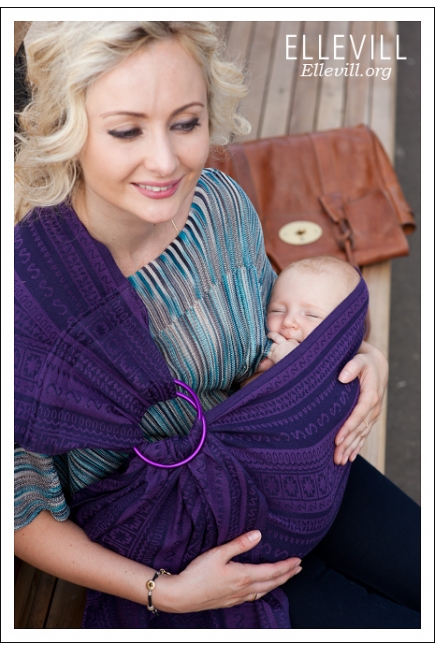 Слинг с кольцами Ellevill Zara Aubergin