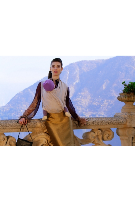 Слинг-шарф Diva Milano cо льном, Barocco Siciliano Aurora