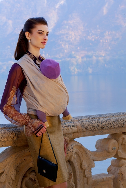 Слинг-шарф Diva Milano cо льном, Barocco Siciliano Aurora