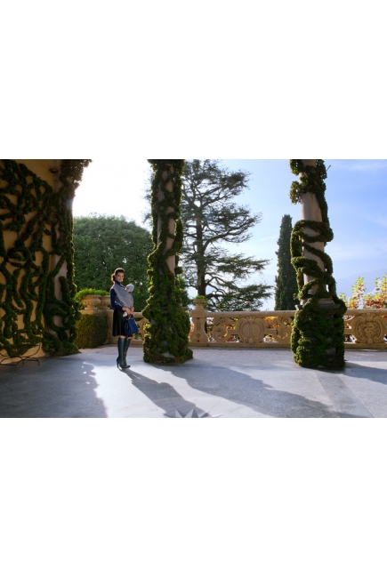 Слинг-шарф Diva Milano cо льном, Barocco Siciliano Notte