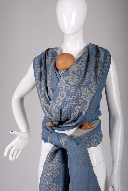 Слинг-шарф Diva Milano cо льном, Barocco Siciliano Notte