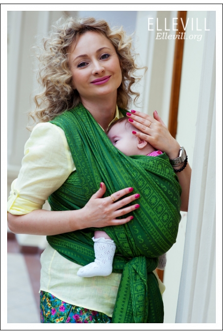 Слинг с кольцами Ellevill Caelum Green с шелком